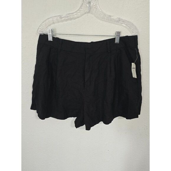 NWT Gap Linen Blend Pleated  Shorts Womens Sz Large Petite - Picture 1 of 8